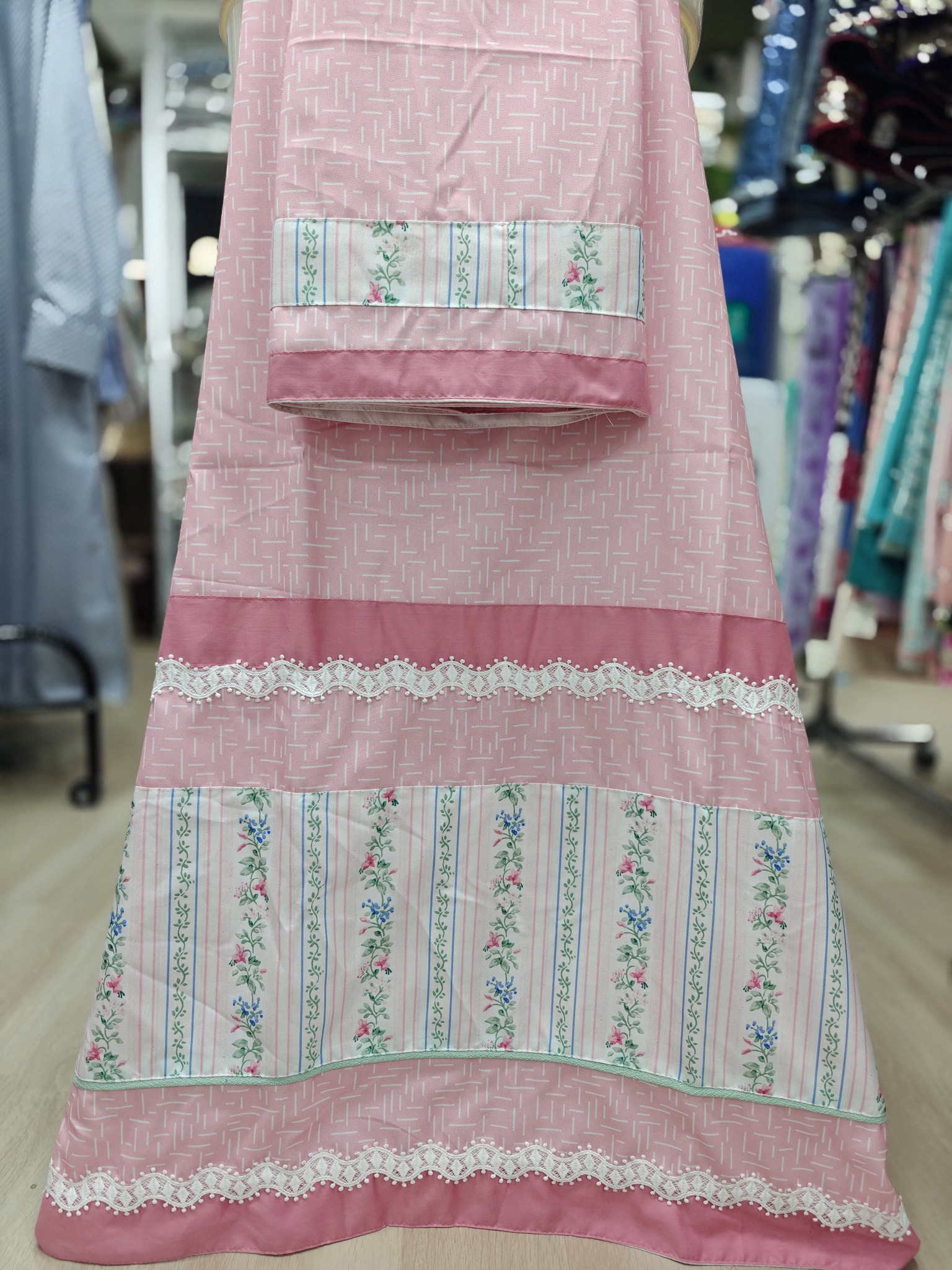Printed Fabric Lacing Rida Printed Fabric Lacing Rida